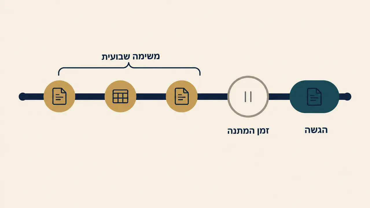 תכנית פרקים ולוח זמנים ריאלי