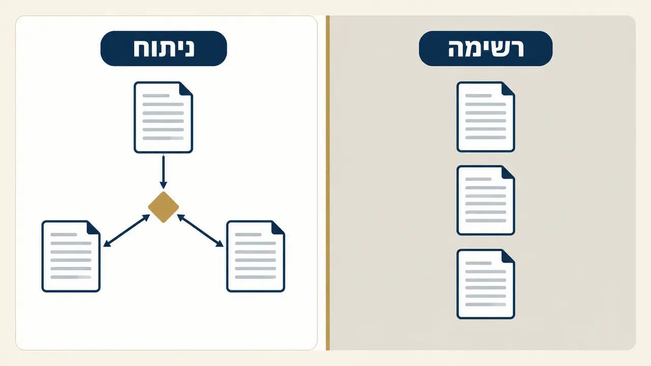 סקירת ספרות שהיא ניתוח, לא רשימת תקצירים