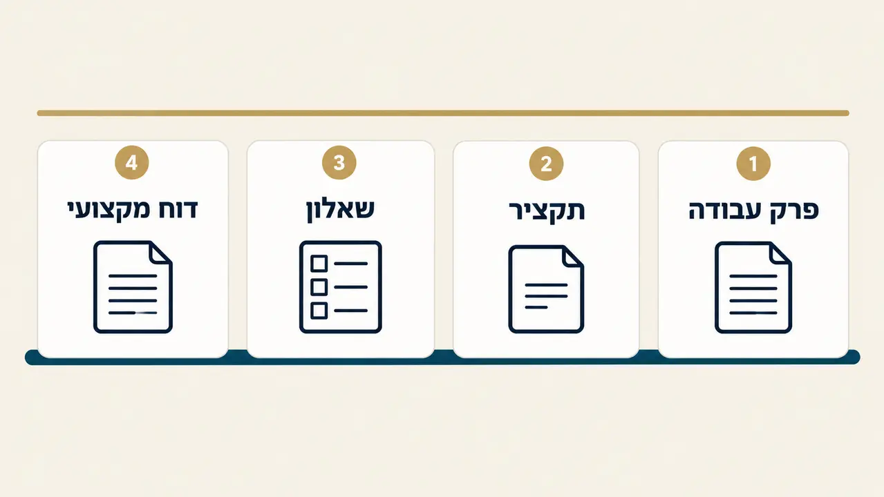 מסמכים אקדמיים ומקצועיים דורשים יותר