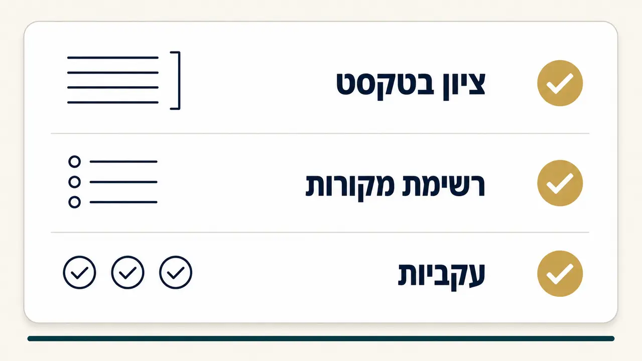 כללי ציטוט ומניעת פלגיאט