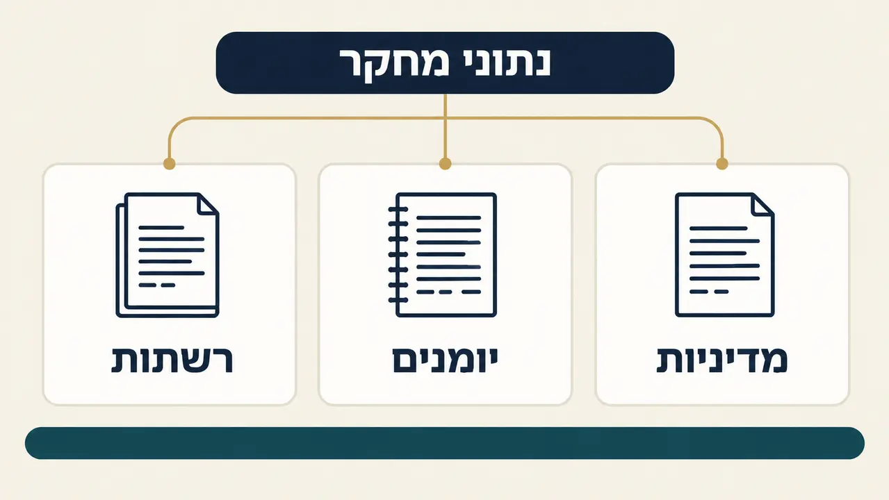 מסמכים כנתוני מחקר