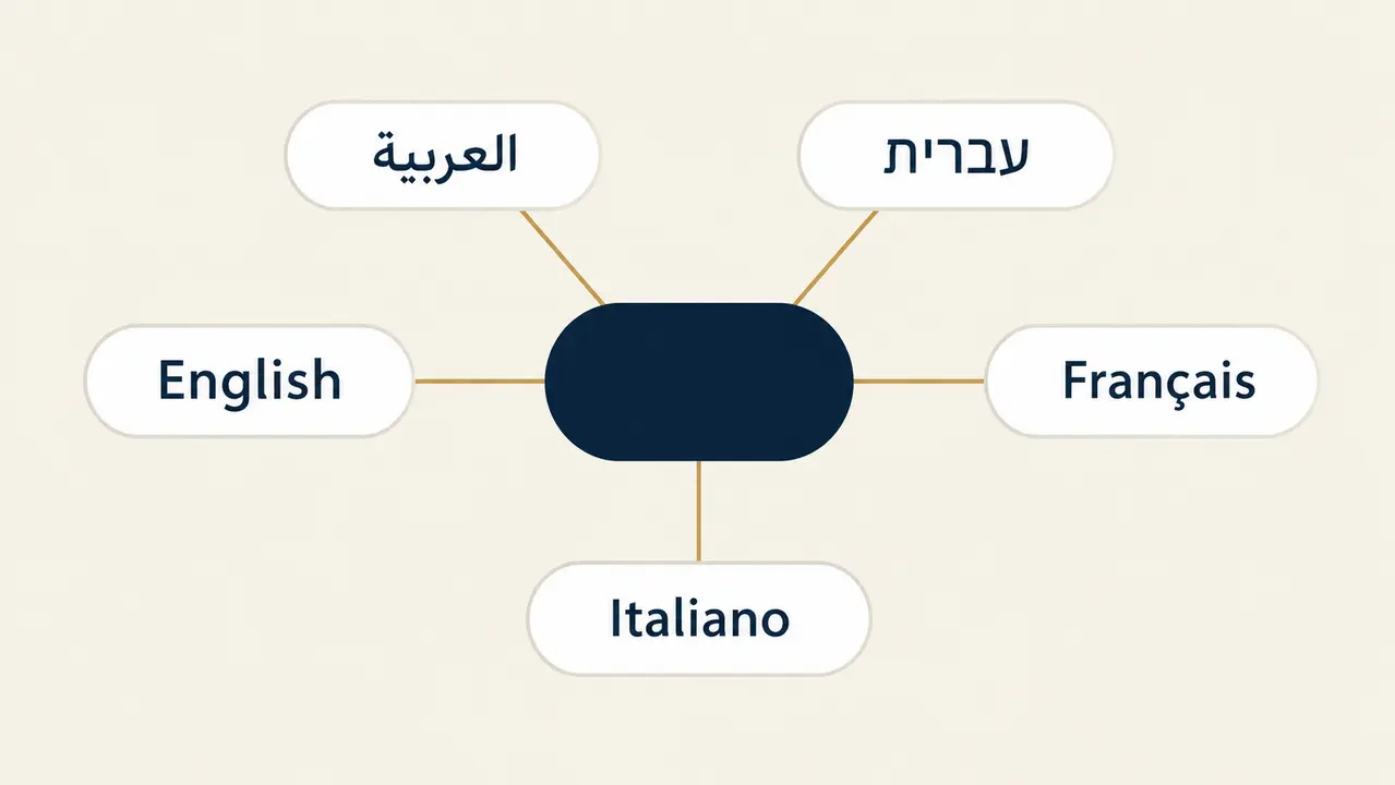 חמש שפות, מעטפת אחת