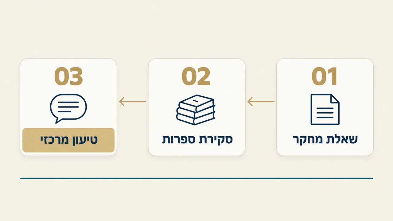 איך נכתבת עבודה סמינריונית עיונית