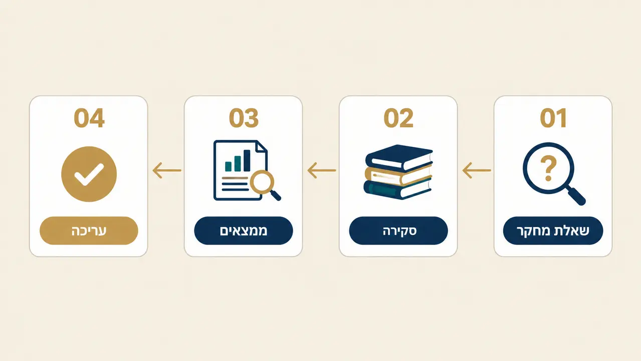 שלבי עבודה מוגדרים מתחילת הדרך